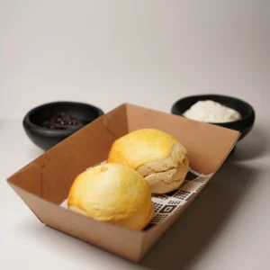 Scone with cream and jam